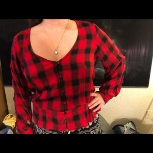 Red & Black top